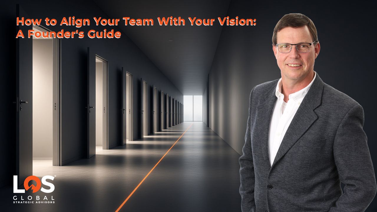 How to align your team with your vision - an open corridor of lit doors in a modern office